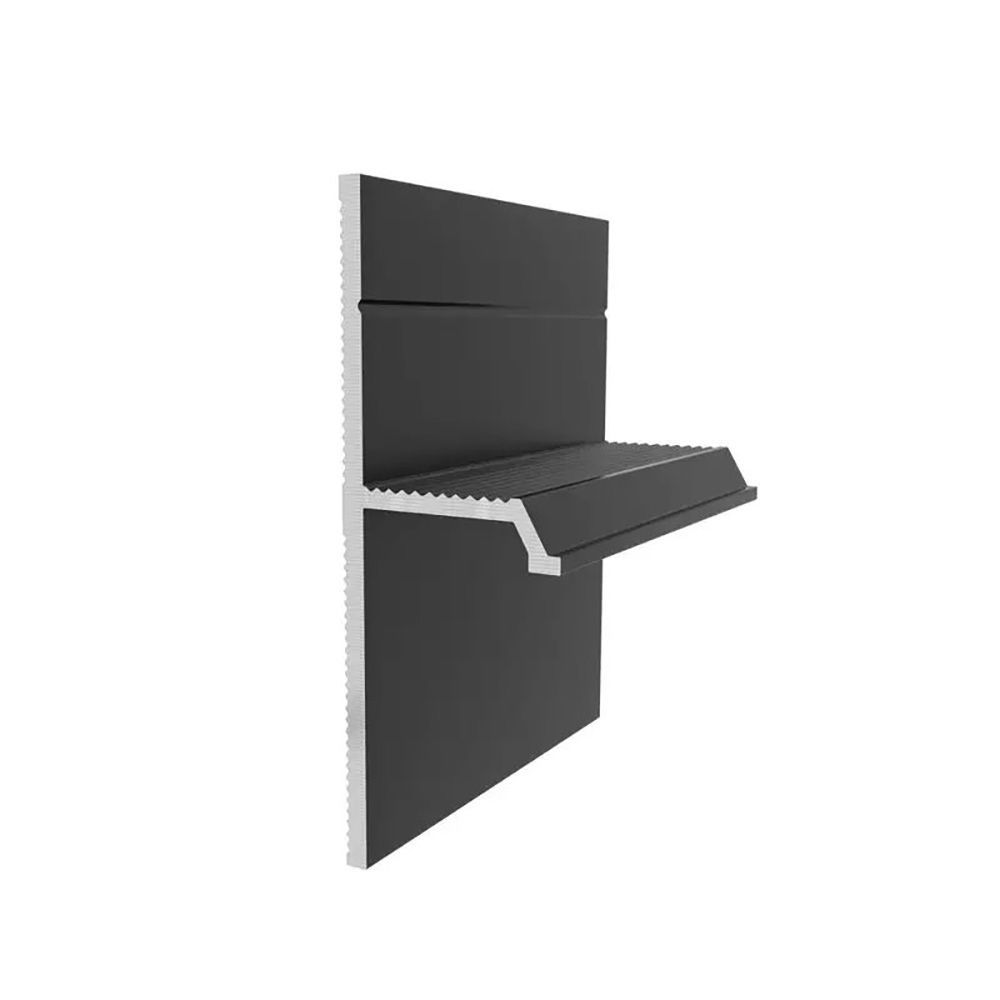 Profil final de umbră 20 mm cu canal LED, negru