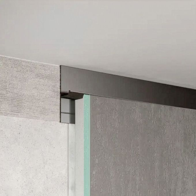 Profil final de umbră 20 mm cu canal LED, negru