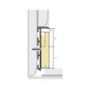 Inserție din MDF pentru benzi LED pentru o plintă ascunsă de 60×13.5 mm