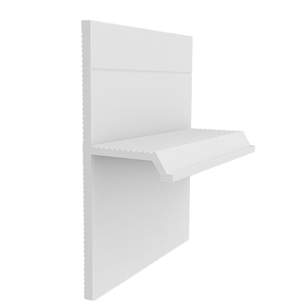 Plintă încastrată 19 mm alb